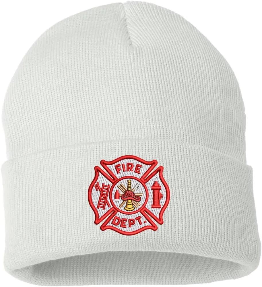 Army Universe Fire Department Beanie Embroidered FIRE DEPT Watch Cap - First Responder Winter Hat