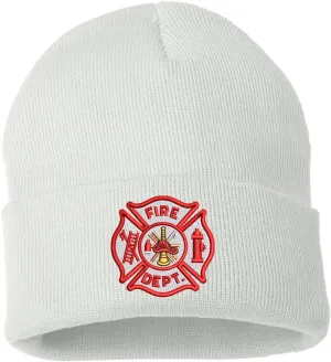 Army Universe Fire Department Beanie Embroidered FIRE DEPT Watch Cap - First Responder Winter Hat