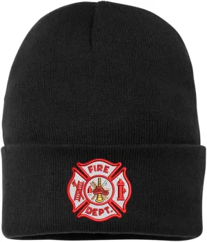 Army Universe Fire Department Beanie Embroidered FIRE DEPT Watch Cap - First Responder Winter Hat
