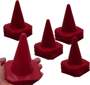 Bluedot Trading 4 Red Mini Plastic Traffic Cones | Set of 20 for Agility Training, RC Racing, Outdoor Activities, Sports Drills, Party Games