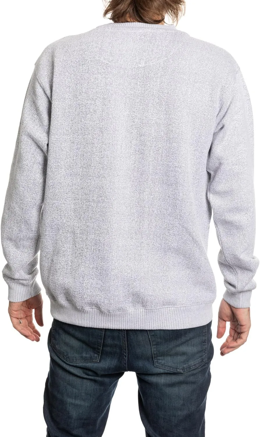 Calhoun NHL Surf & Skate Unisex Cabin Crew Neck Sweater with Premium Cotton Blend & Frayed Team Logo Crest