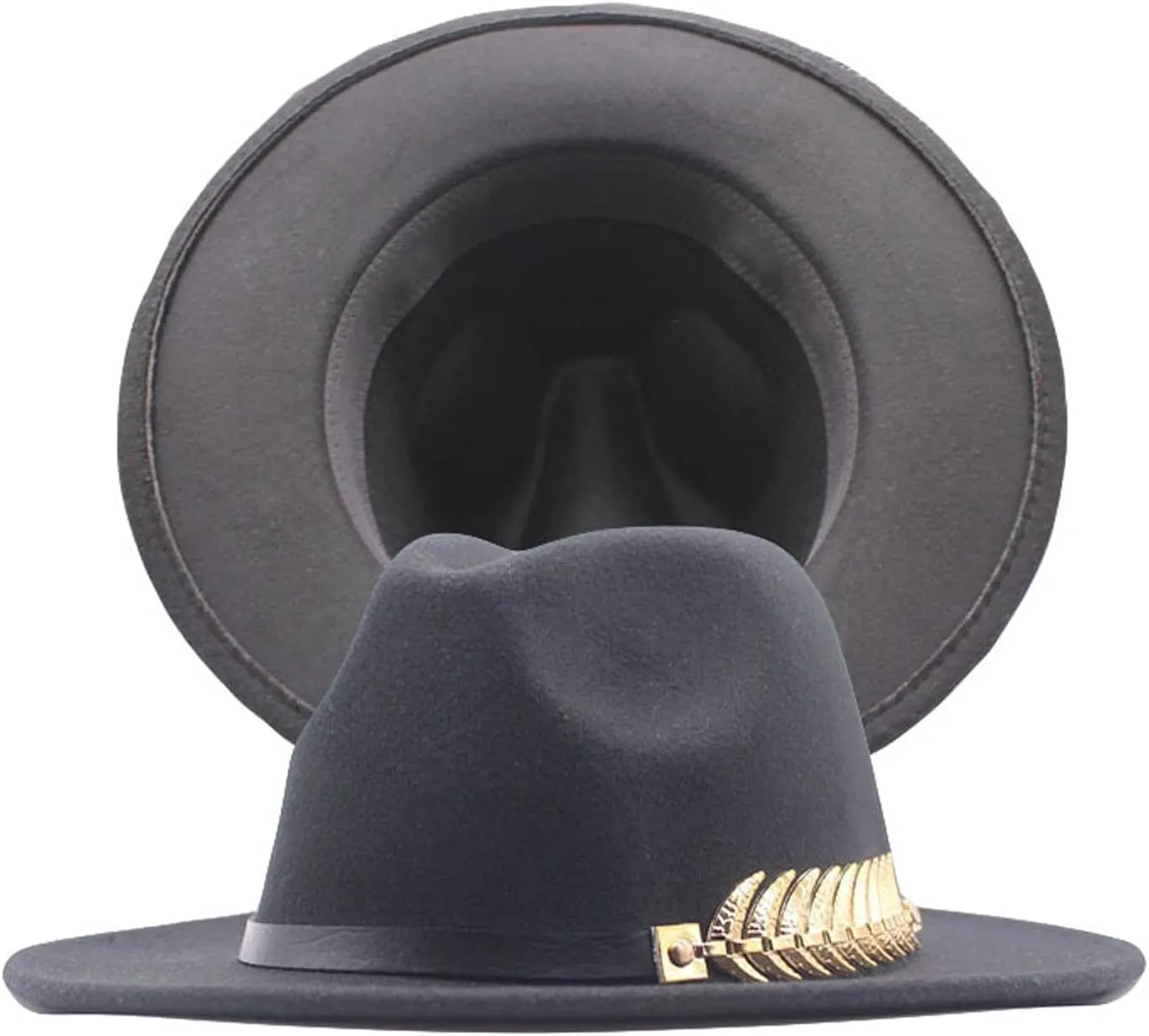 Classic Western Retro Felt Cowboy Cowgirl Hat for Women Men Cowboy Hat with Wide Brim Belt Clothes Accessory for Adults
