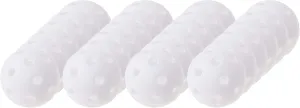 Crown Sporting Goods - 24 Polyurethane White Plastic Golf Balls  Bulk Set of Golf Balls for Swing Practice, Driving Range