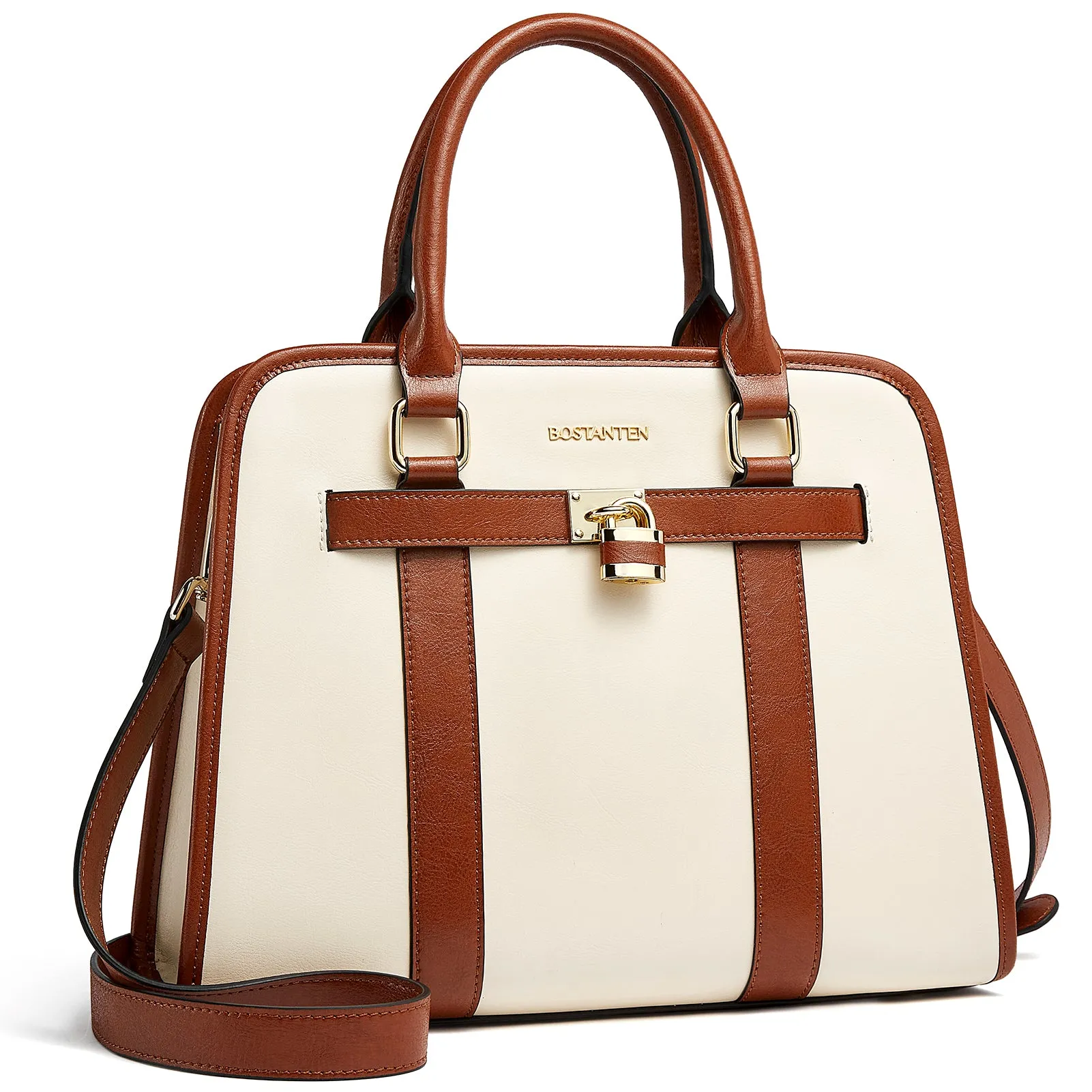 Cruze Stylish Two-Tone Top Handle Work Bag for the Modern Woman