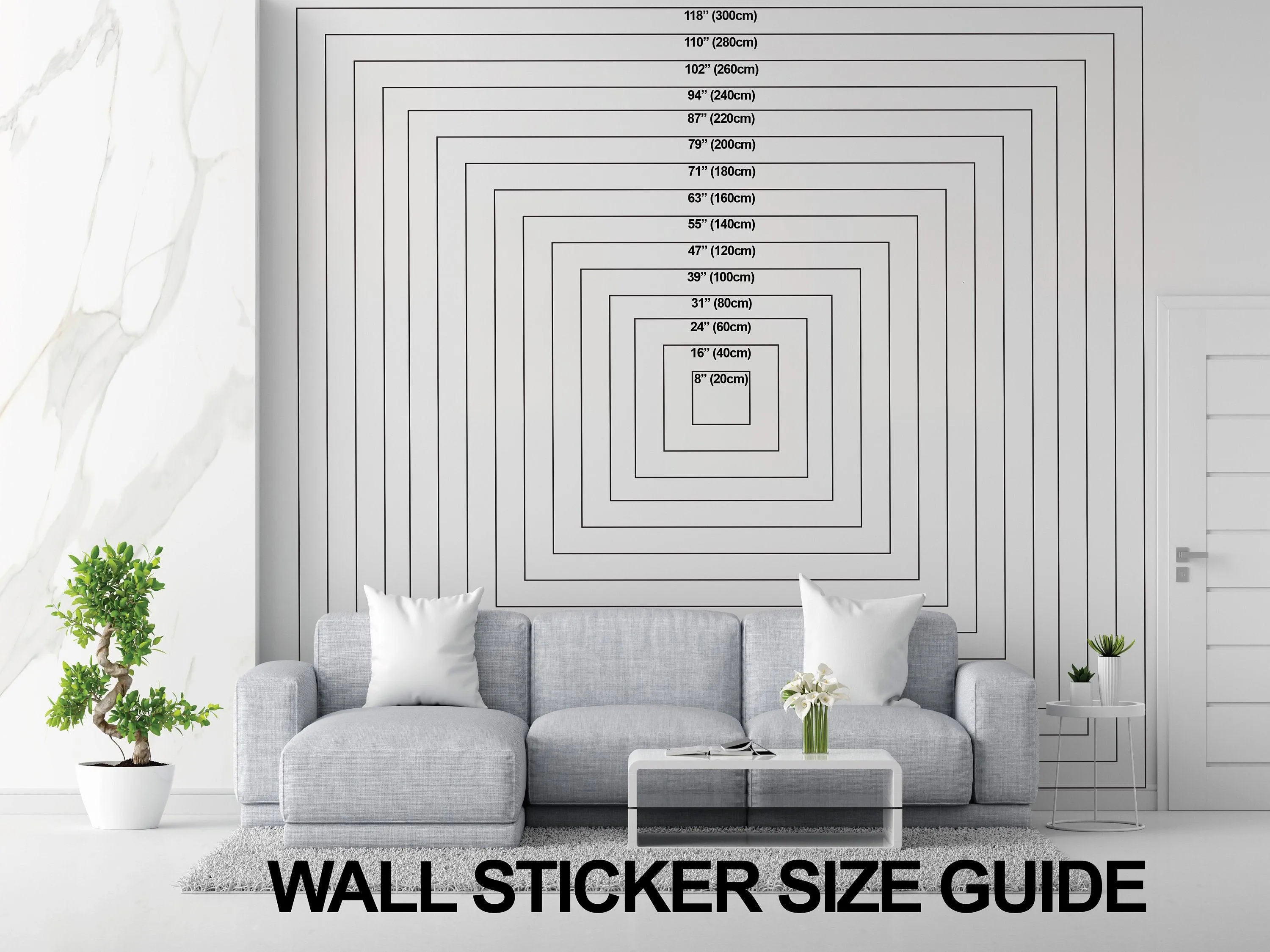 Elegant Mandala Wall Sticker - Symmetrical Design Vinyl Decal for Home and Studio