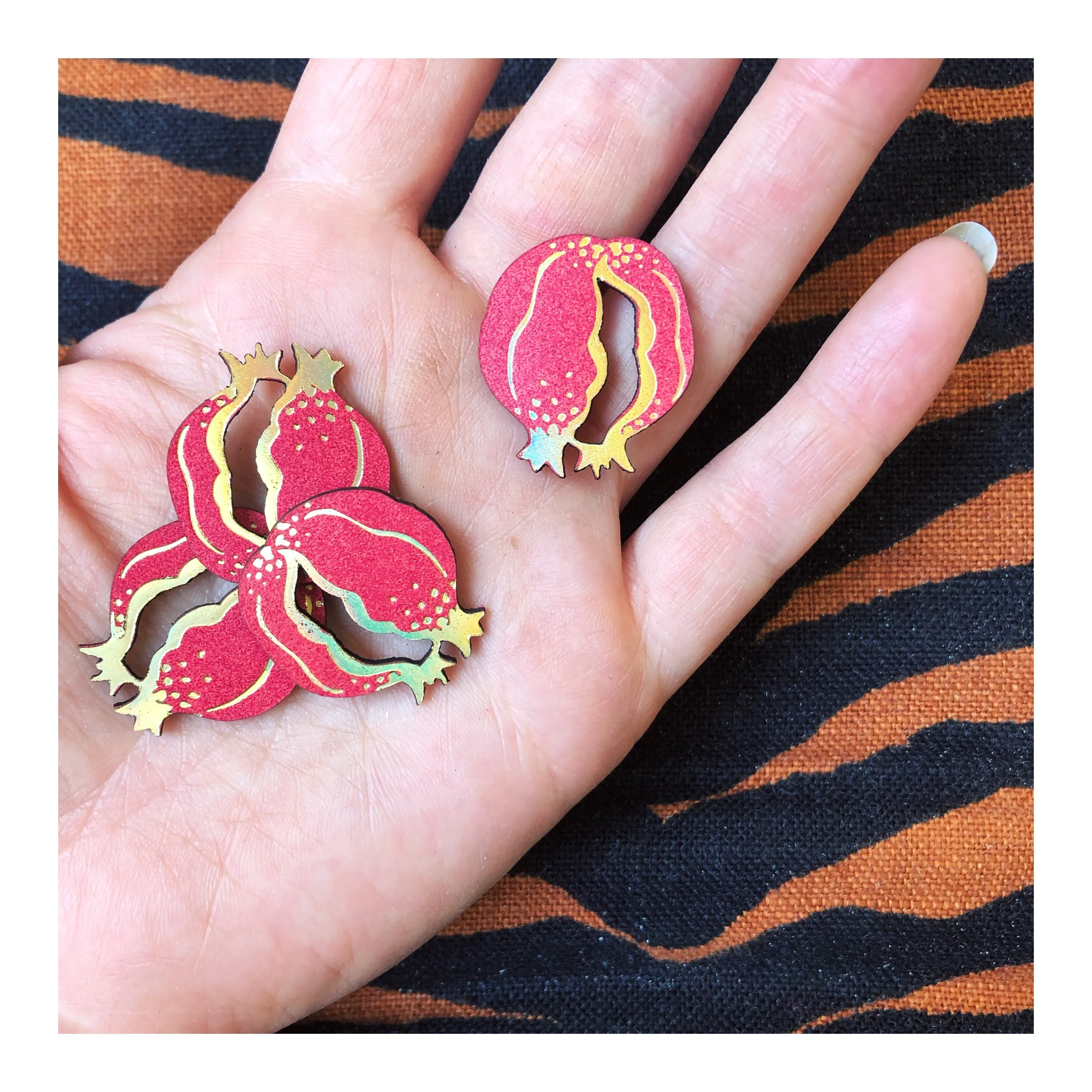 ENCHANTED POMEGRANATE . earrings