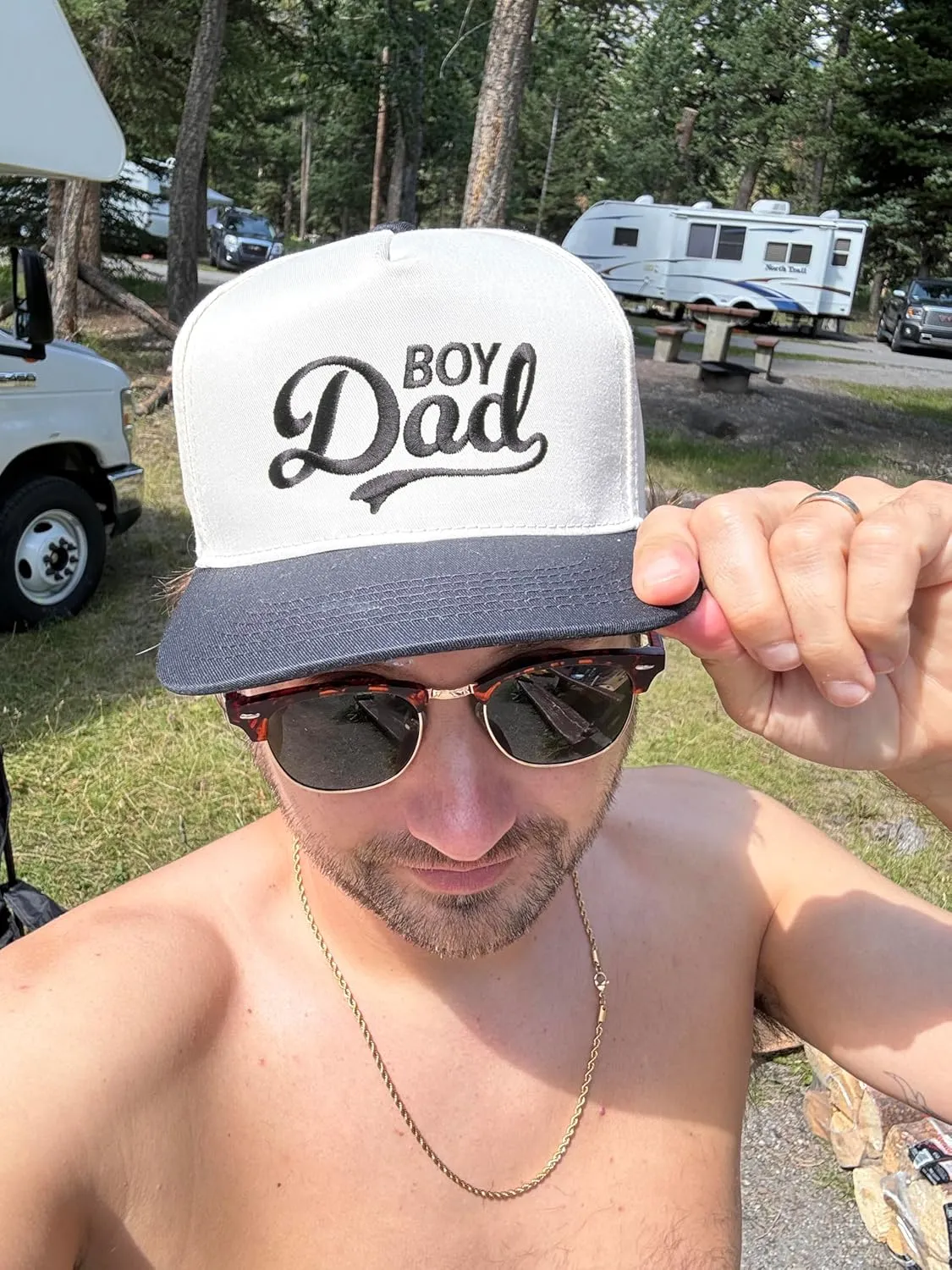 Funky Junque Canvas Snapback Trucker Hat - Father's Day, Funny Mom Hat, Baseball Cap for Mom & Dad