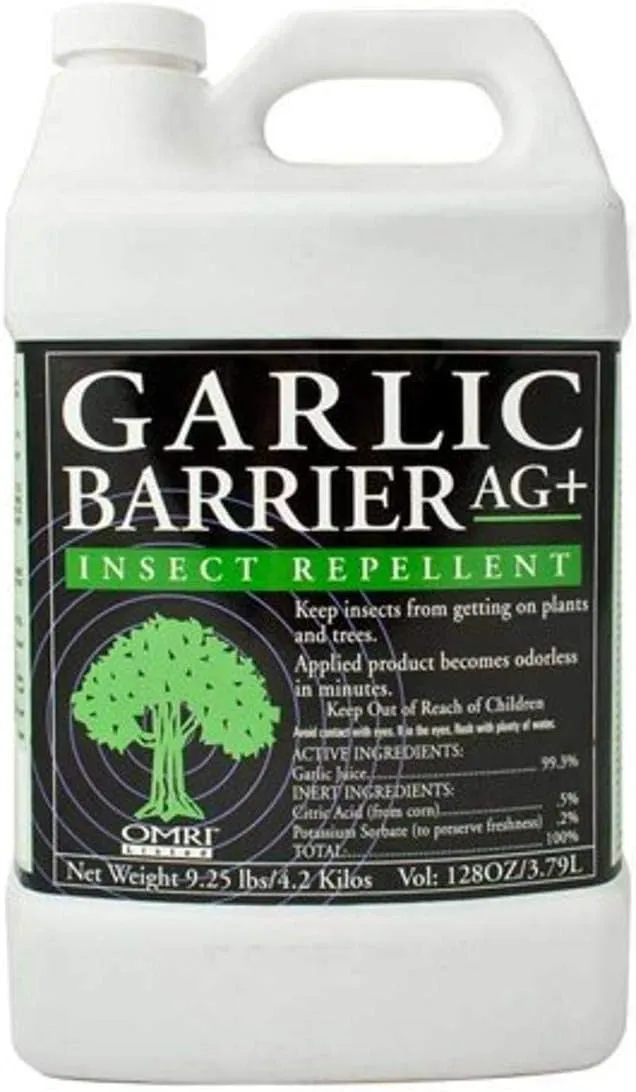 Garlic Barrier 2002 AG  Liquid Spray, 1 Gallon, White