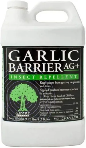 Garlic Barrier 2002 AG  Liquid Spray, 1 Gallon, White
