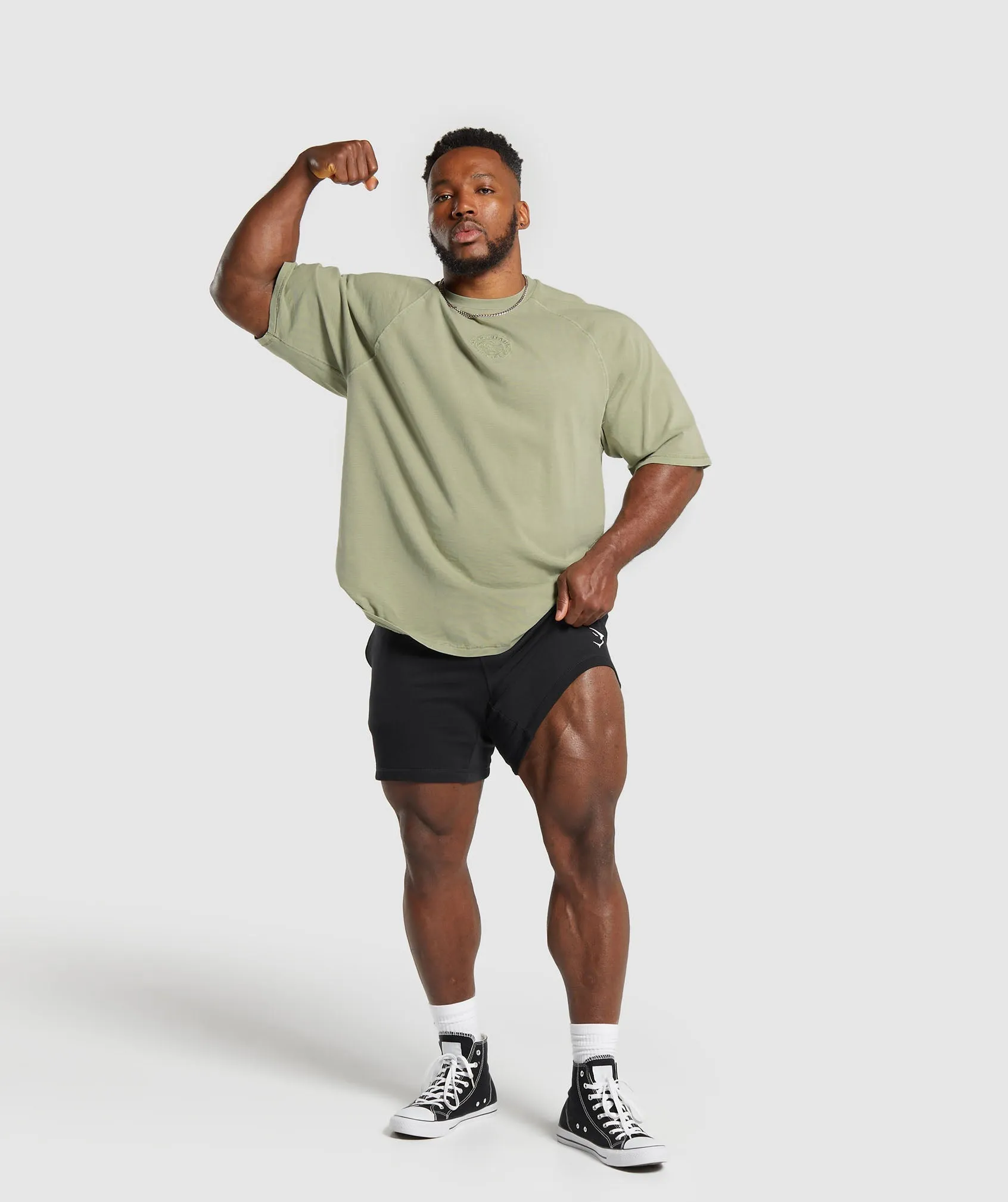 Gymshark Premium Legacy T-Shirt - Natural Sage Green