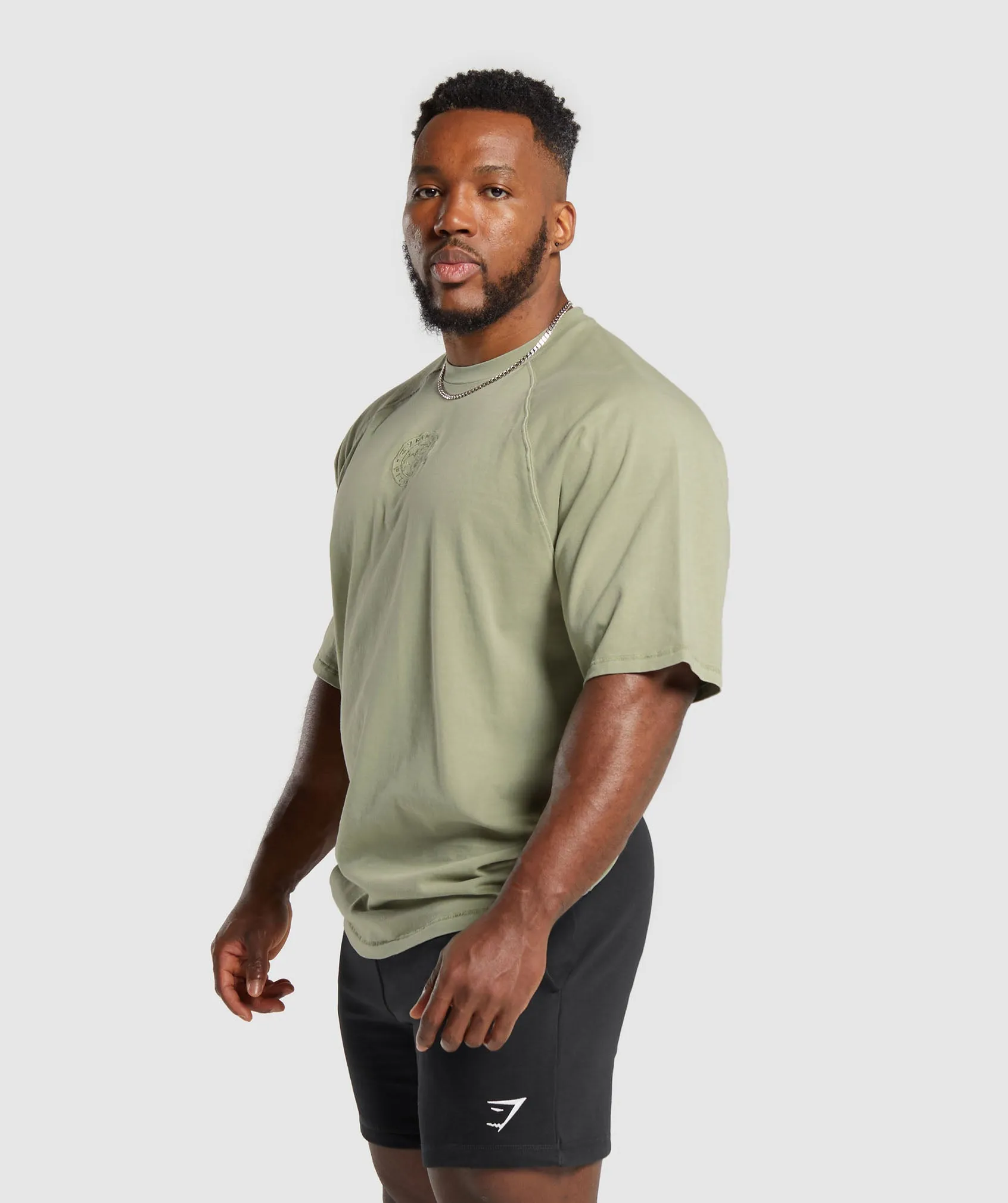 Gymshark Premium Legacy T-Shirt - Natural Sage Green