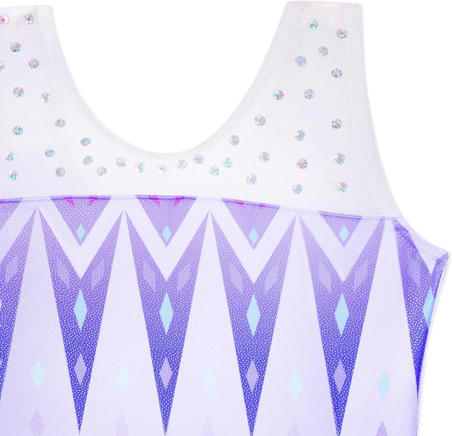 HOZIY Gymnastics Leotards for Girls Sleeveless Long Sleeve Snowflake Blue Purple Sequins Colorful Ribbons Pink Leopard Stripe