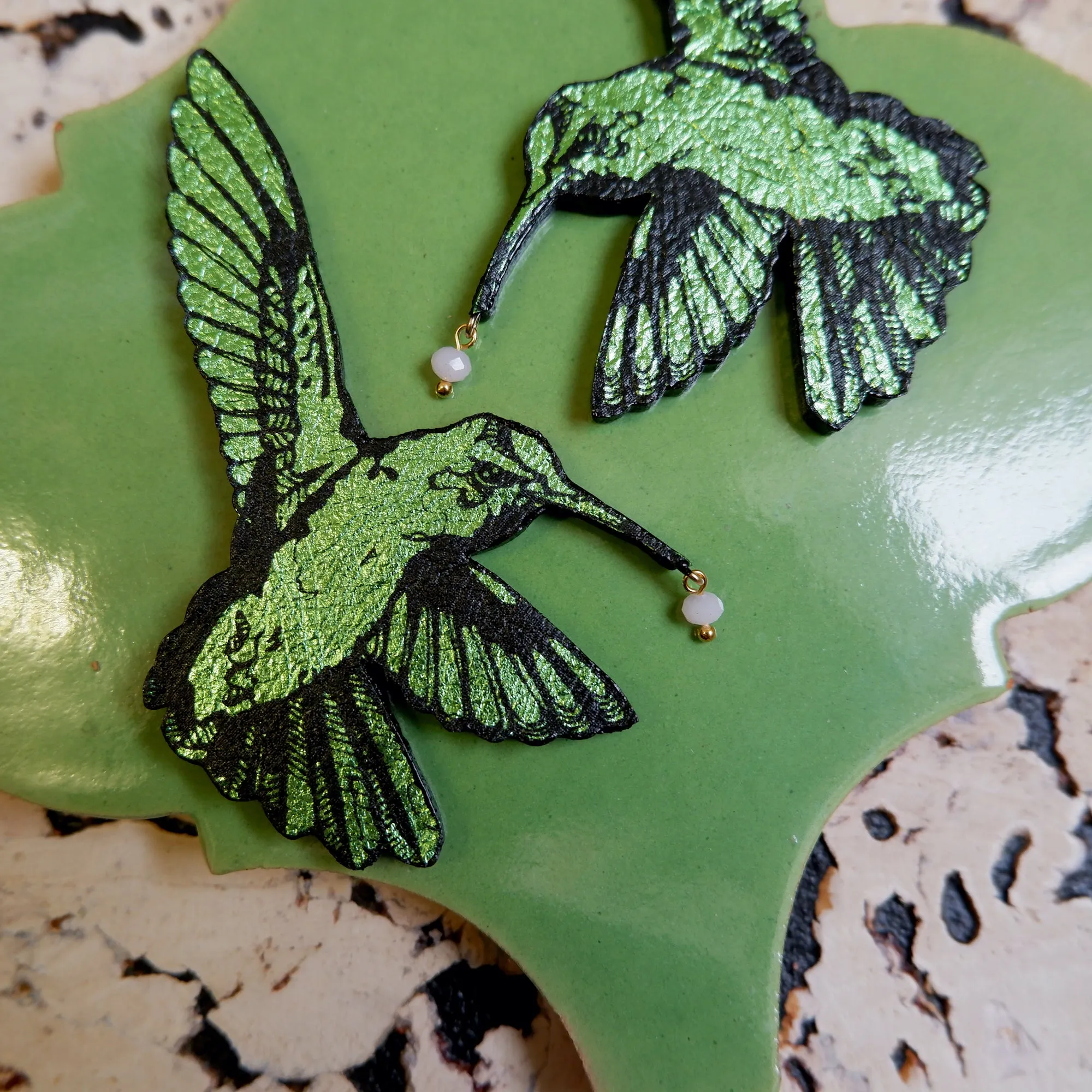 HUMMINGBIRD . earrings