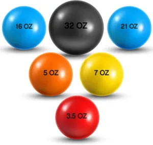 Hungdao 6 Pcs Weighted Plyo Training Balls Variable Plyo Weighted Balls Practice Weighted Baseball Weighted Ball Set for Throwing Pitching Power Improving Accessories, 6 Colors