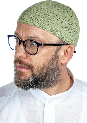 ihvan online Turkish Muslim Knitting Kufi Hats for Men, Taqiya, Takke, Peci, Islamic Caps, Islamic Gifts, Standart Size