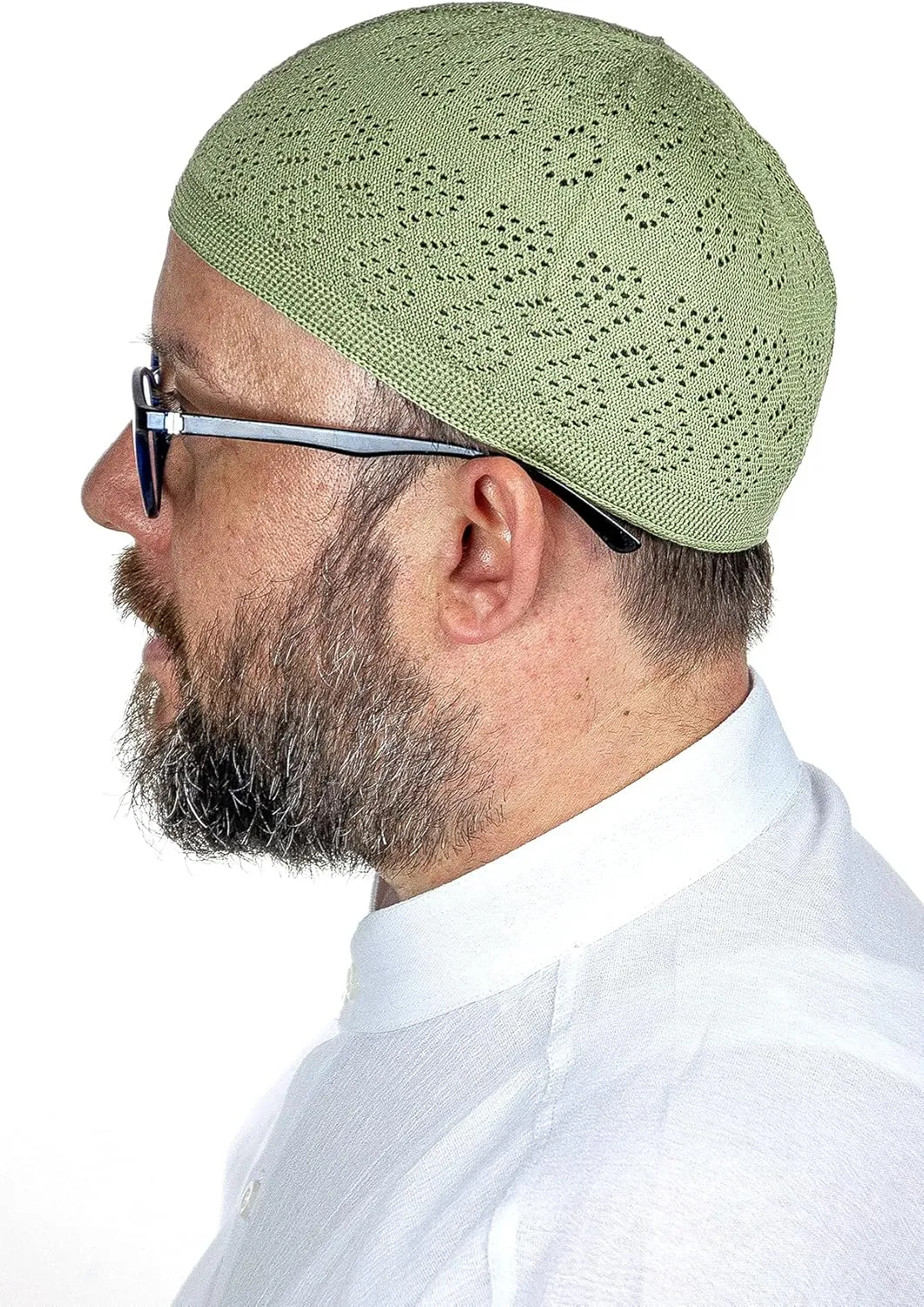 ihvan online Turkish Muslim Knitting Kufi Hats for Men, Taqiya, Takke, Peci, Islamic Caps, Islamic Gifts, Standart Size