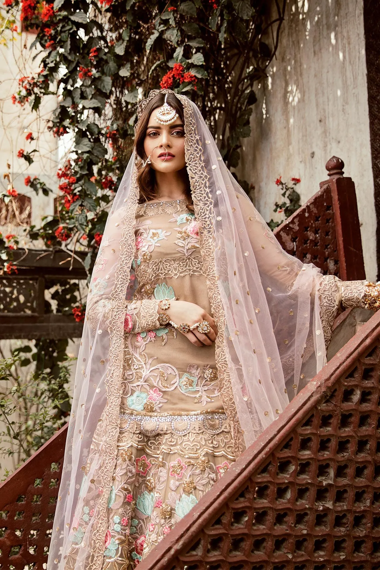 Imrozia Grandeur Ecstasy Luxury Eid Chiffon Collection 2019 – 710 The Bronze Tinge