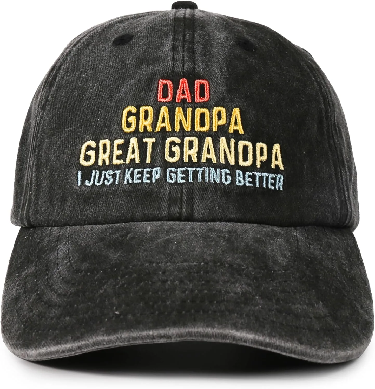 InnoBeta Great Grandpa Gifts Cap for Men, Adjustable Baseball Cap, Dad Grandpa Great Grandpa I Just Keep Getting Better