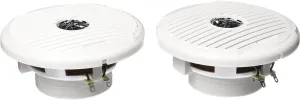 Jensen MSX65R 6.5" 75W Coaxial Speakers, Silver/White