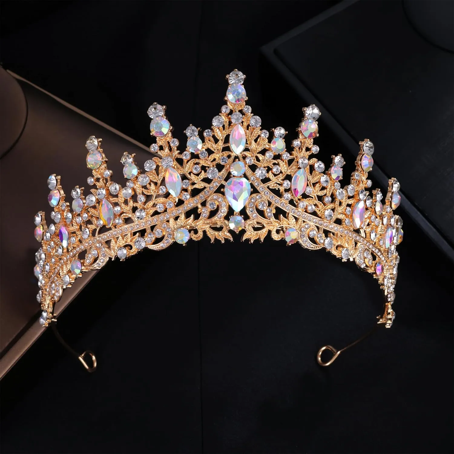 Kamirola Tiaras and Crowns for Women,Tiaras Earrings Necklace, Crystal Bridal Jewelry Set, Costume Party Halloween Prom Pageant Jewelry for Women (TR28)