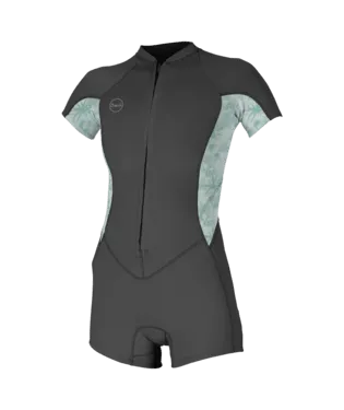 O'neill Wms Bahia 2/1 Front Zip S/S Spring
