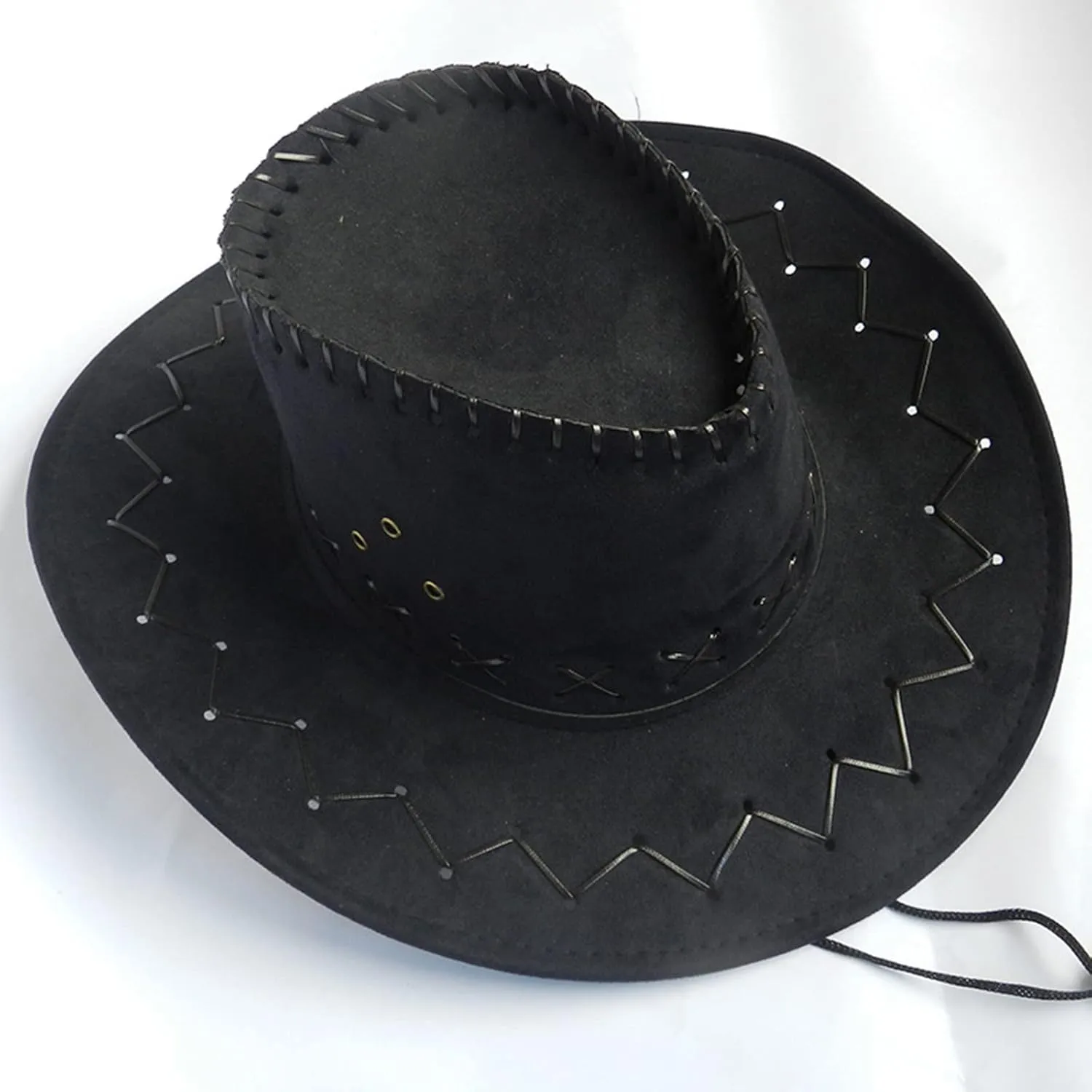 Plain Felt Cowboy Cowgirl Hat for Men, Women,Western Studded Cowboy Panama Hat in Adult Western Dress Up Party