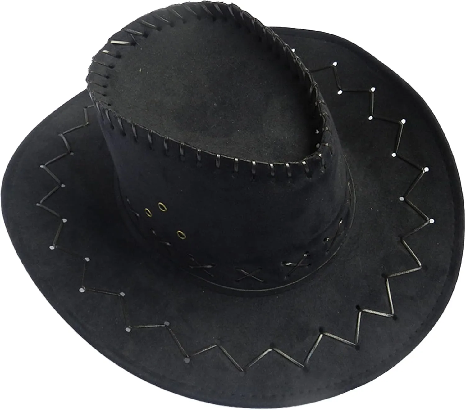 Plain Felt Cowboy Cowgirl Hat for Men, Women,Western Studded Cowboy Panama Hat in Adult Western Dress Up Party