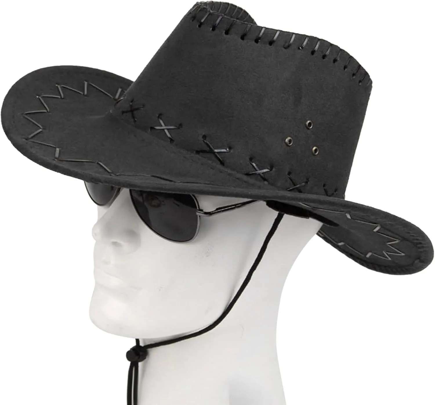 Plain Felt Cowboy Cowgirl Hat for Men, Women,Western Studded Cowboy Panama Hat in Adult Western Dress Up Party