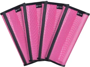 Pony Fly Boots Set of 4 - Upgrade Mesh Horse Leggins with Leather Frame, Donkey Leg Fly Protection (Small, Pink)