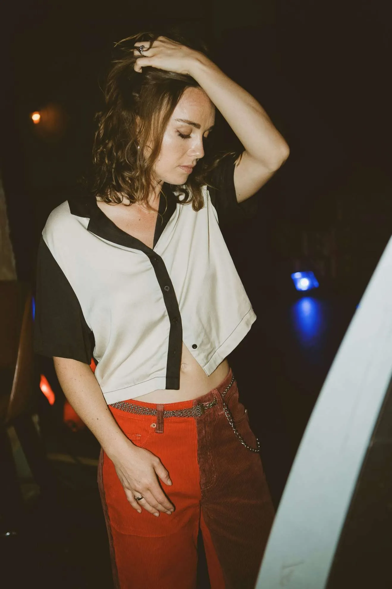 Silky S/S Bowling Shirt - Washed Black/Whitecap