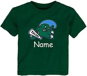 Tulane Green Wave Personalized Color Baby/Toddler T-Shirt